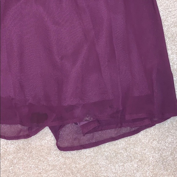 Dark purple chiffon gown - Picture 8 of 8